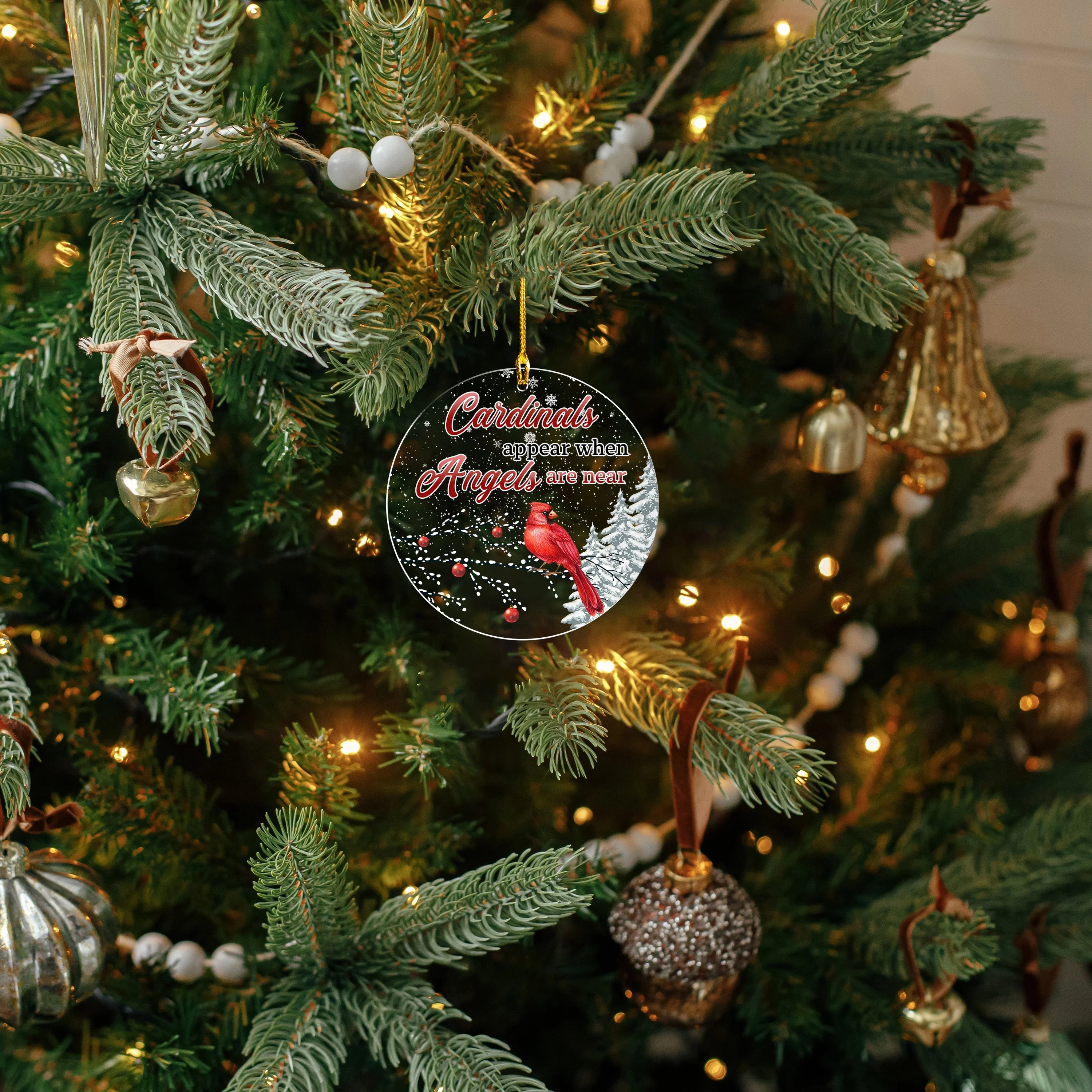 Cardinals Appear - Acrylic Ornament - Image 9