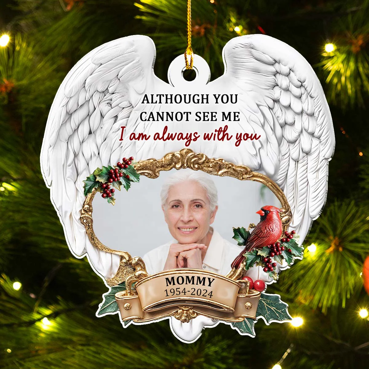 Cardinals Appear When Angels Are Near - Personalized Custom Acrylic Ornament - Image 5