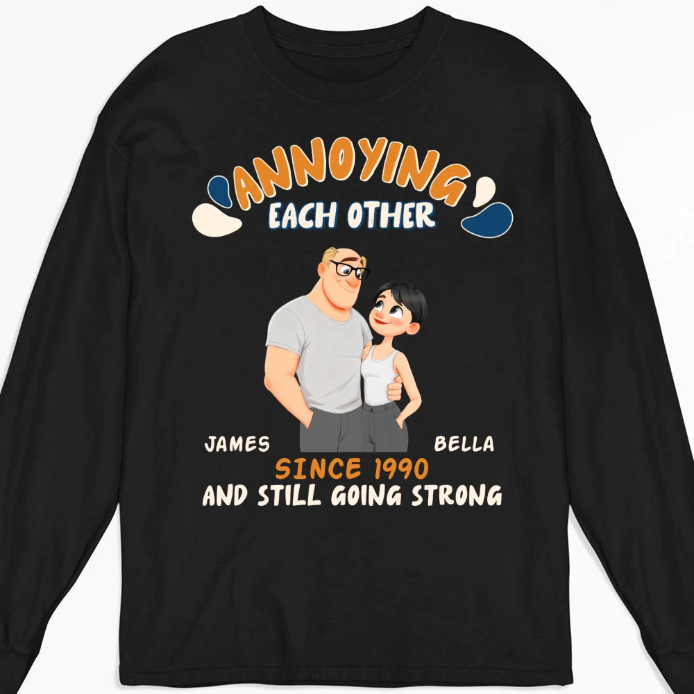 Caricature Love Couple - Personalized Custom Shirt - Image 10