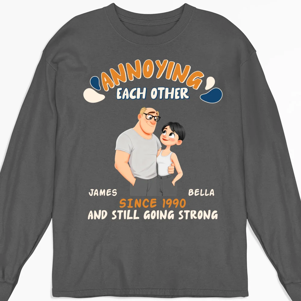 Caricature Love Couple - Personalized Custom Shirt - Image 11