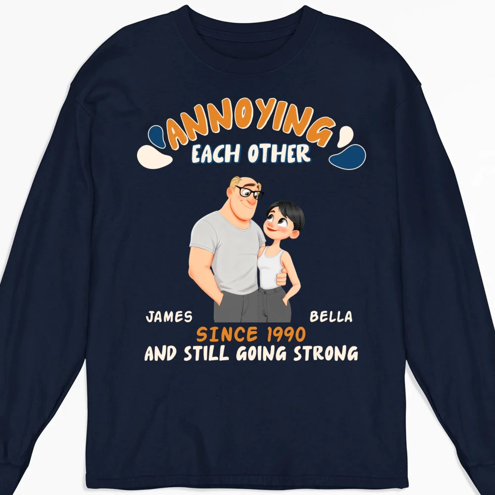 Caricature Love Couple - Personalized Custom Shirt - Image 12