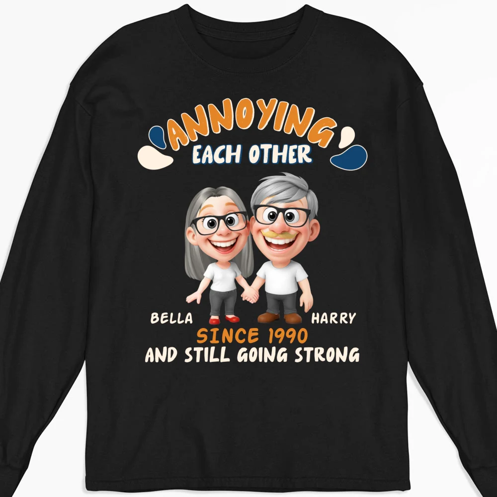 Caricature Love Couple - Personalized Custom Shirt - Image 11