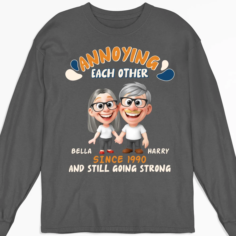 Caricature Love Couple - Personalized Custom Shirt - Image 12