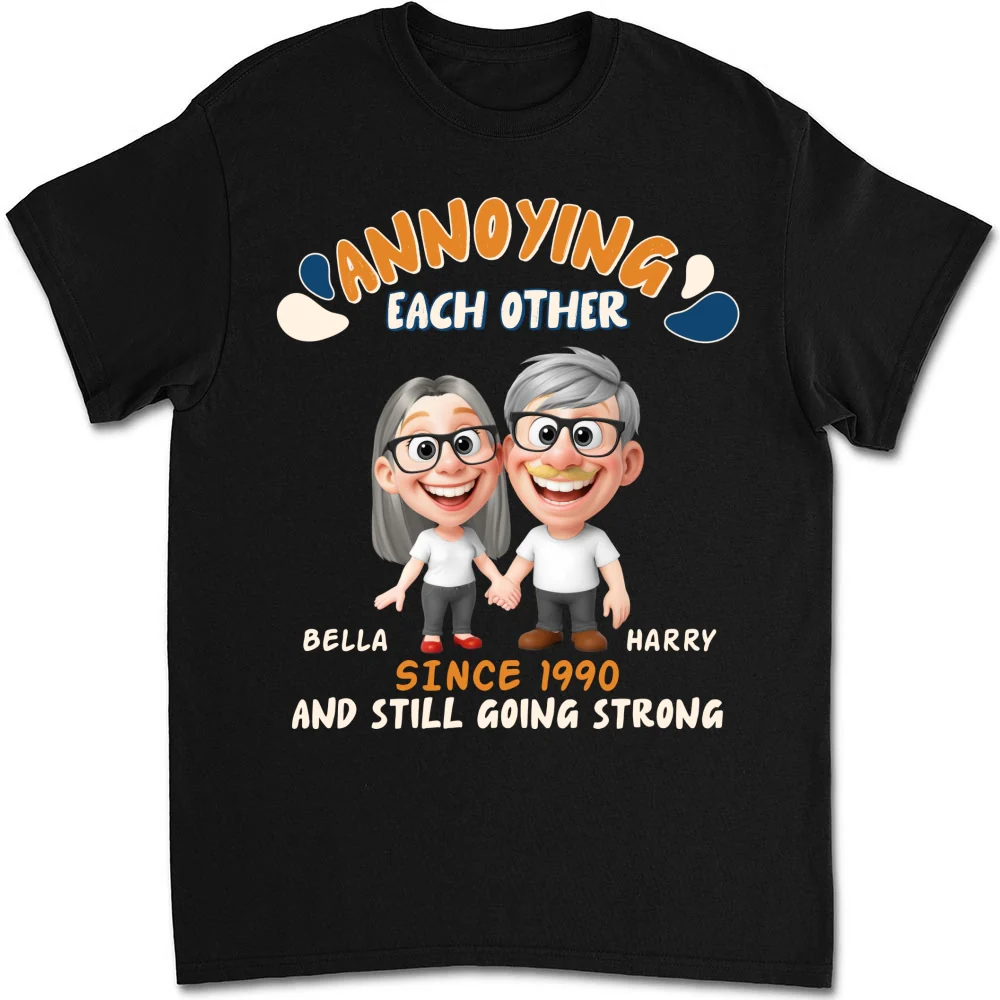 Caricature Love Couple - Personalized Custom Shirt - Image 7