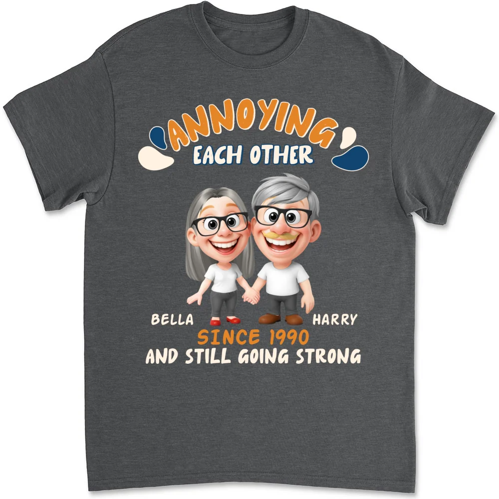 Caricature Love Couple - Personalized Custom Shirt - Image 8