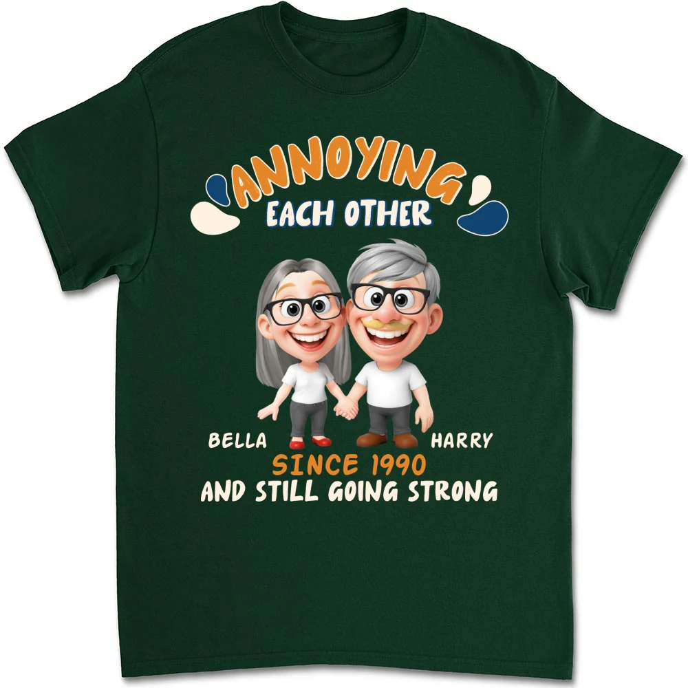 Caricature Love Couple - Personalized Custom Shirt - Image 9