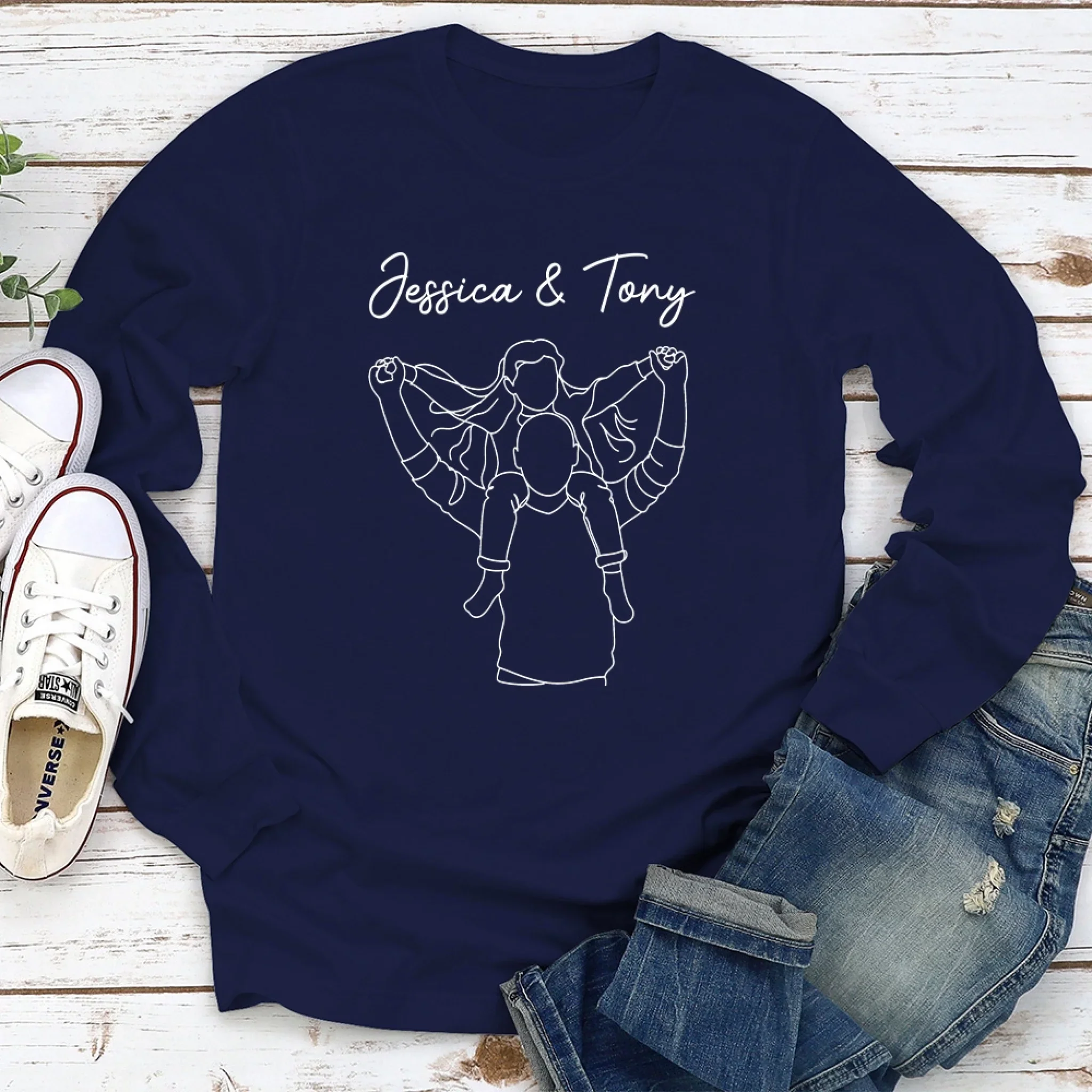 Carried By Love - Personalized Custom Shirt - Image 3