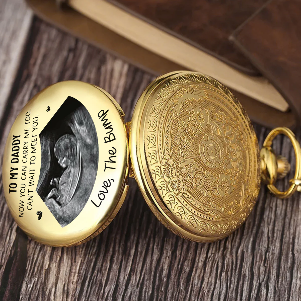 Carry Me - Personalized Custom Print Pocket Watch - Image 2