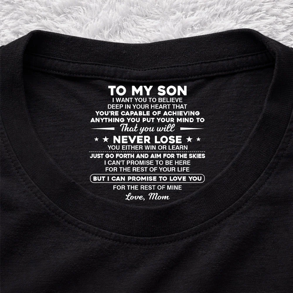Carry You In My Heart - Personalized Custom Inside Neck Print T-shirt