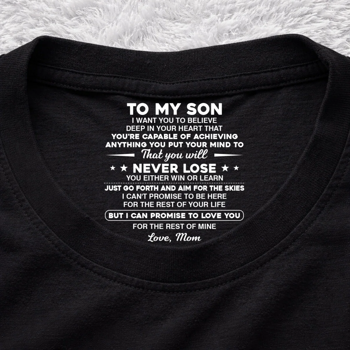 Carry You In My Heart - Personalized Custom Inside Neck Print T-shirt - Image 11