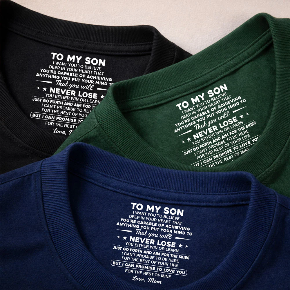 Carry You In My Heart - Personalized Custom Inside Neck Print T-shirt - Image 4