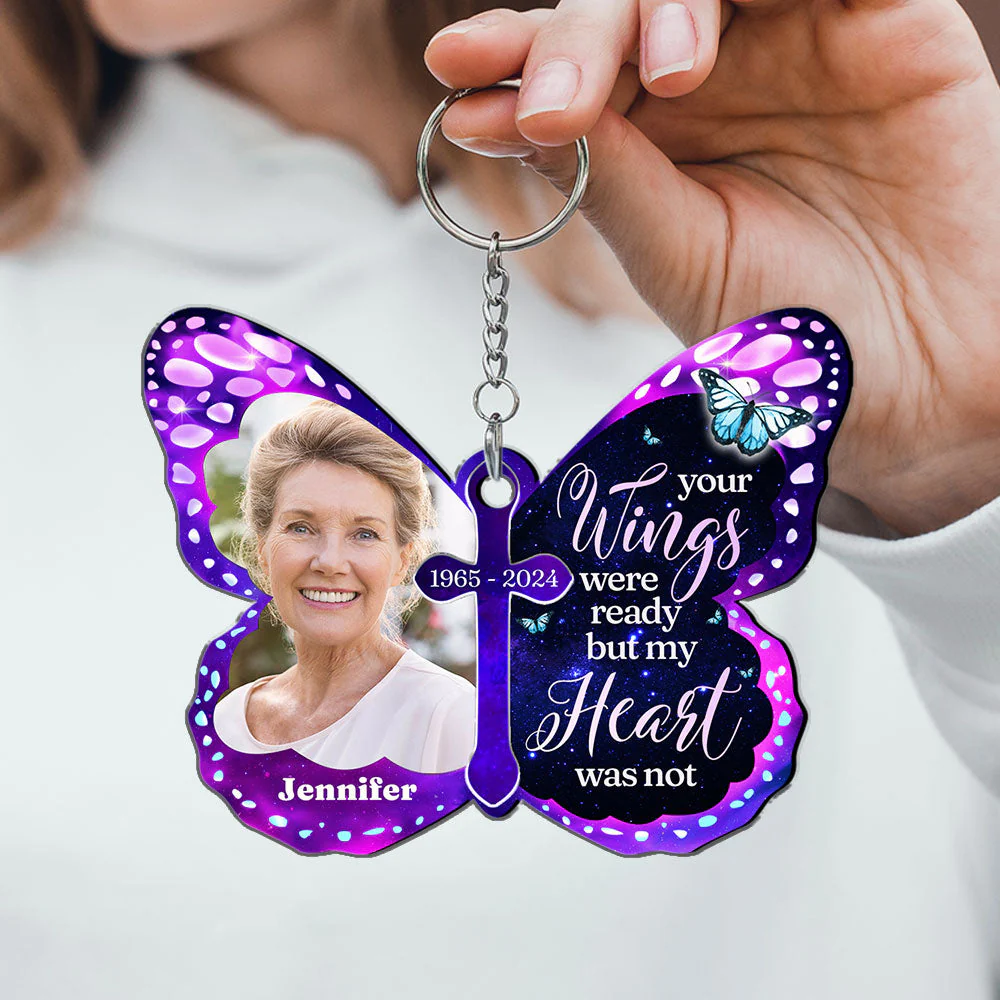 Carry You With Me - Personalized Custom Acrylic Keychain - Image 3