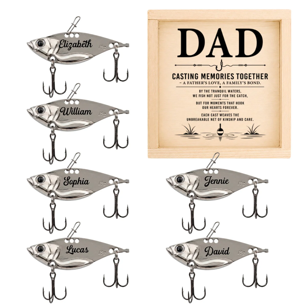 Casting Memories Together - Personalized Custom Fishing Lure - Image 6