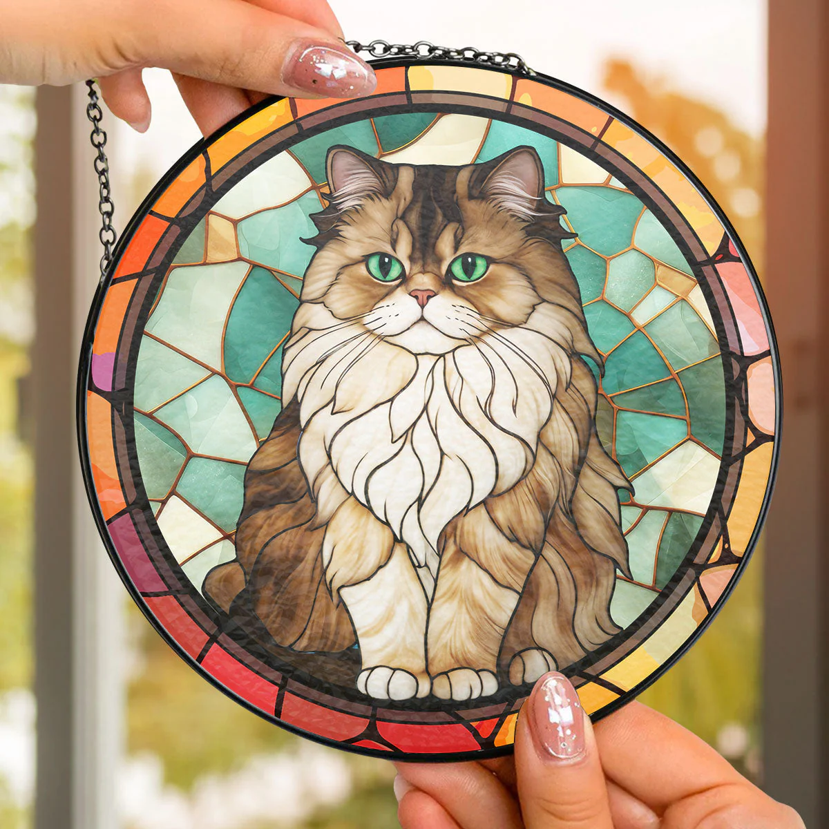 Cat Photo - Personalized Custom Window Hanging Suncatcher - Image 5