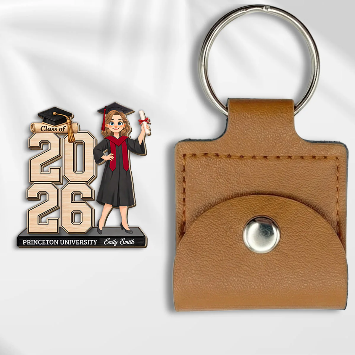Celebrating Your Graduate - Personalized Custom Wooden Pocket Hug