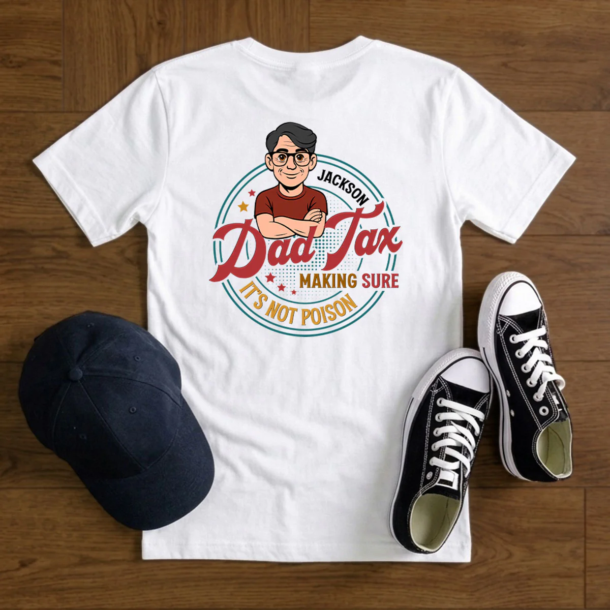 Certified Dad Snack Inspector - Personalized Custom Shirt - Image 6