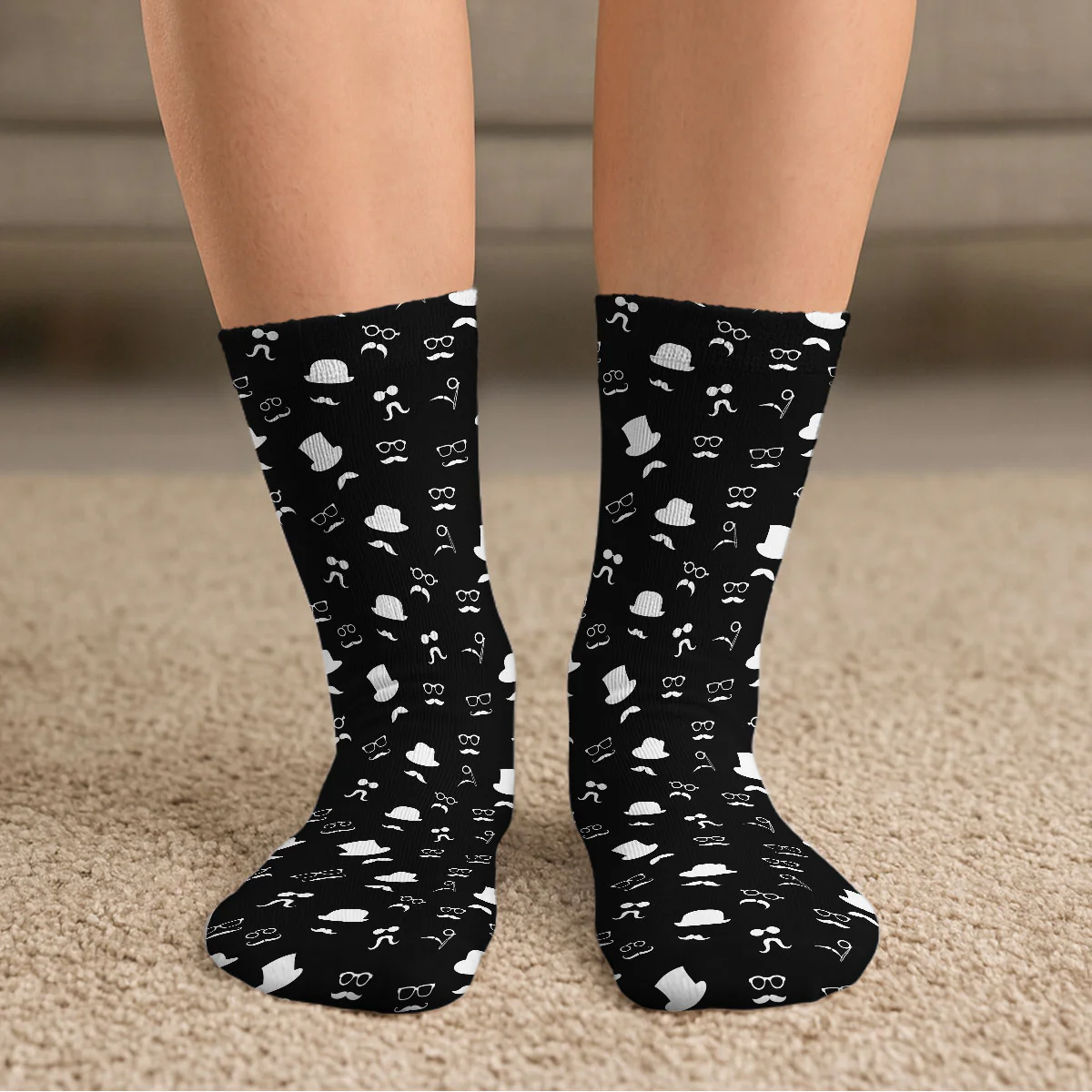 Certified Member Of Eye Rest - Personalized Custom Crew Socks - Image 4