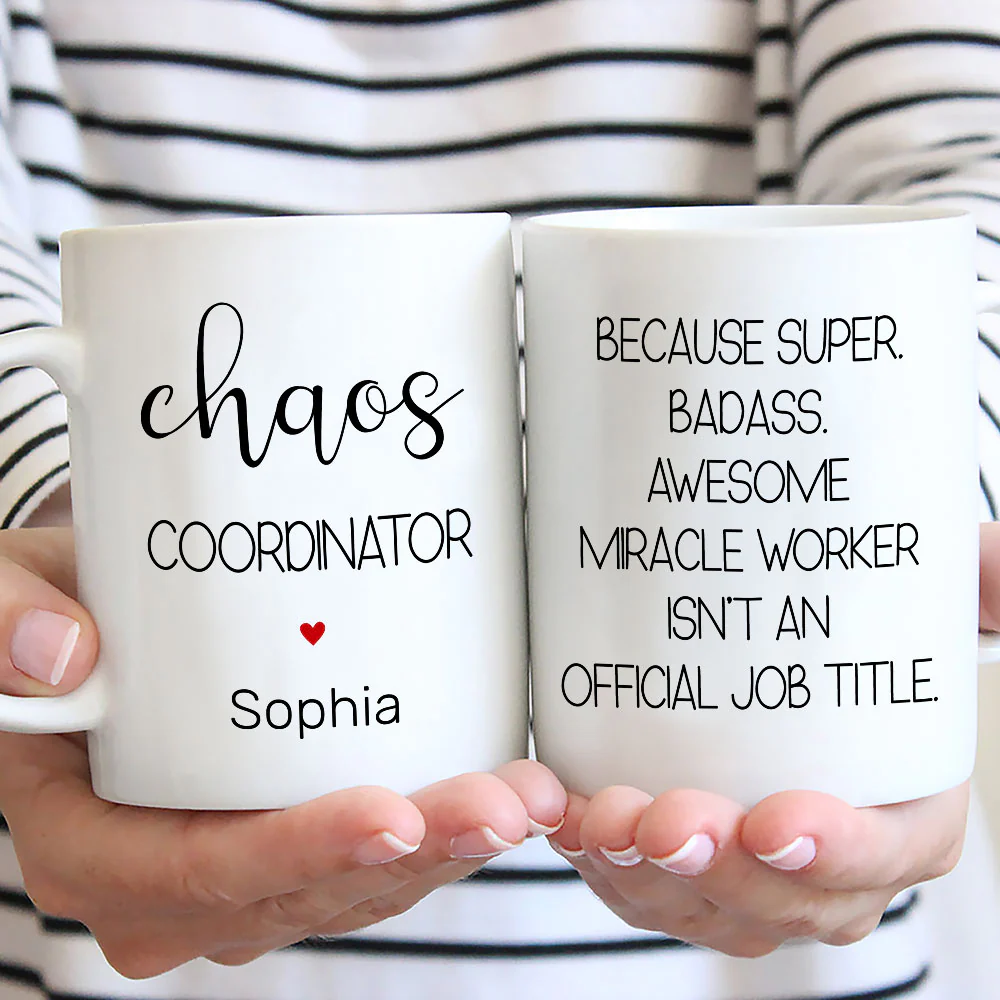 Chaos Coordinator - Personalized Custom Coffee Mug - Image 2