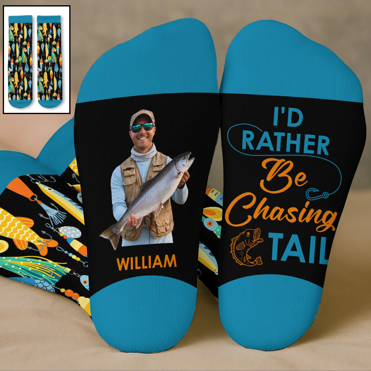 Chasing Tail - Personalized Custom Crew Socks