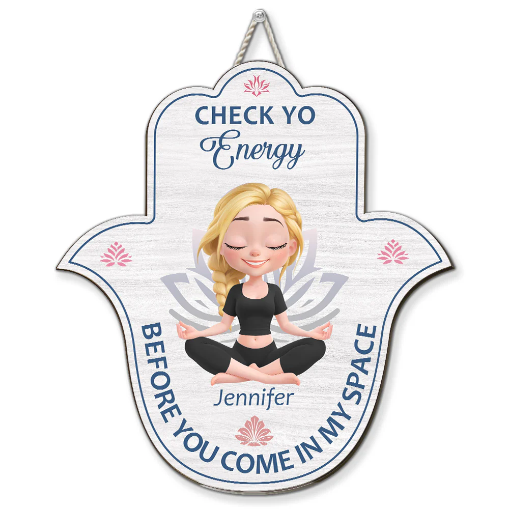 Check Your Energy - Personalized Custom Wood Sign