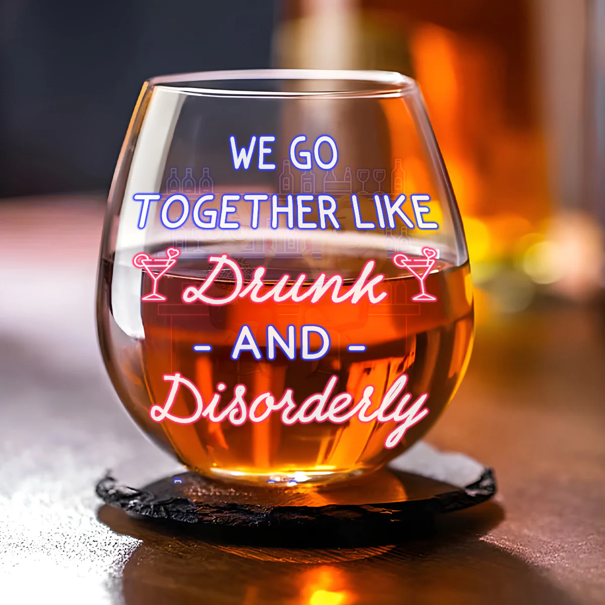 Cheers To Friendship - Personalized Custom Wine Glass - Image 2