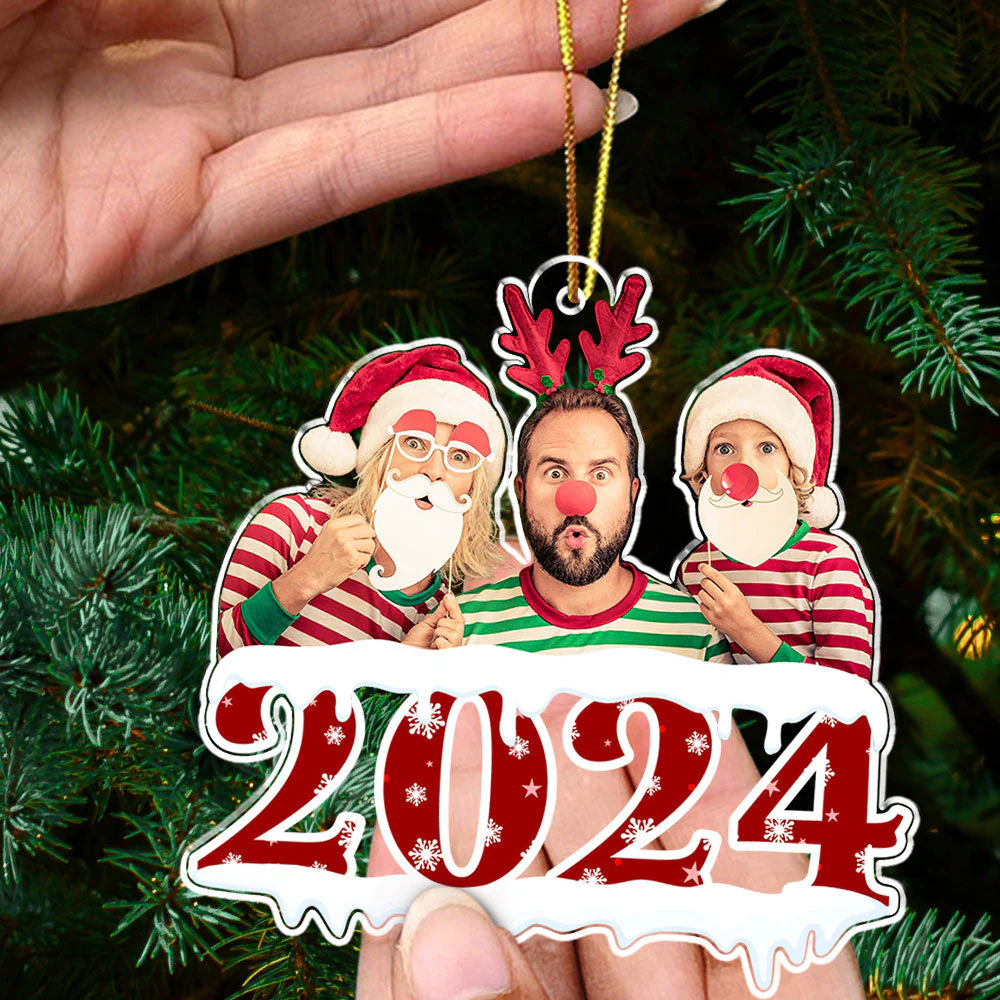 Cherished Family - Personalized Custom Acrylic Ornament - Image 4