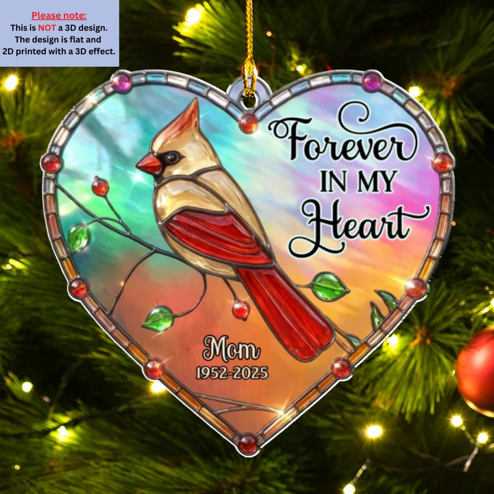 Cherished Forever - Personalized Custom Acrylic Ornament - Image 6