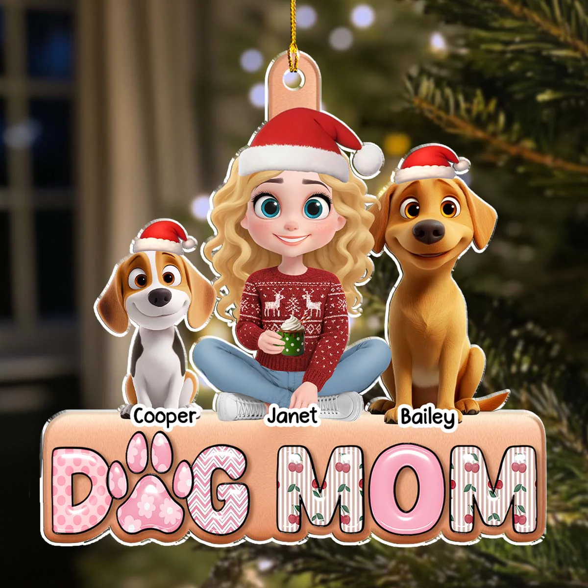 Cherry On Top This Year - Personalized Custom 3D Effect Acrylic Ornament - Image 2
