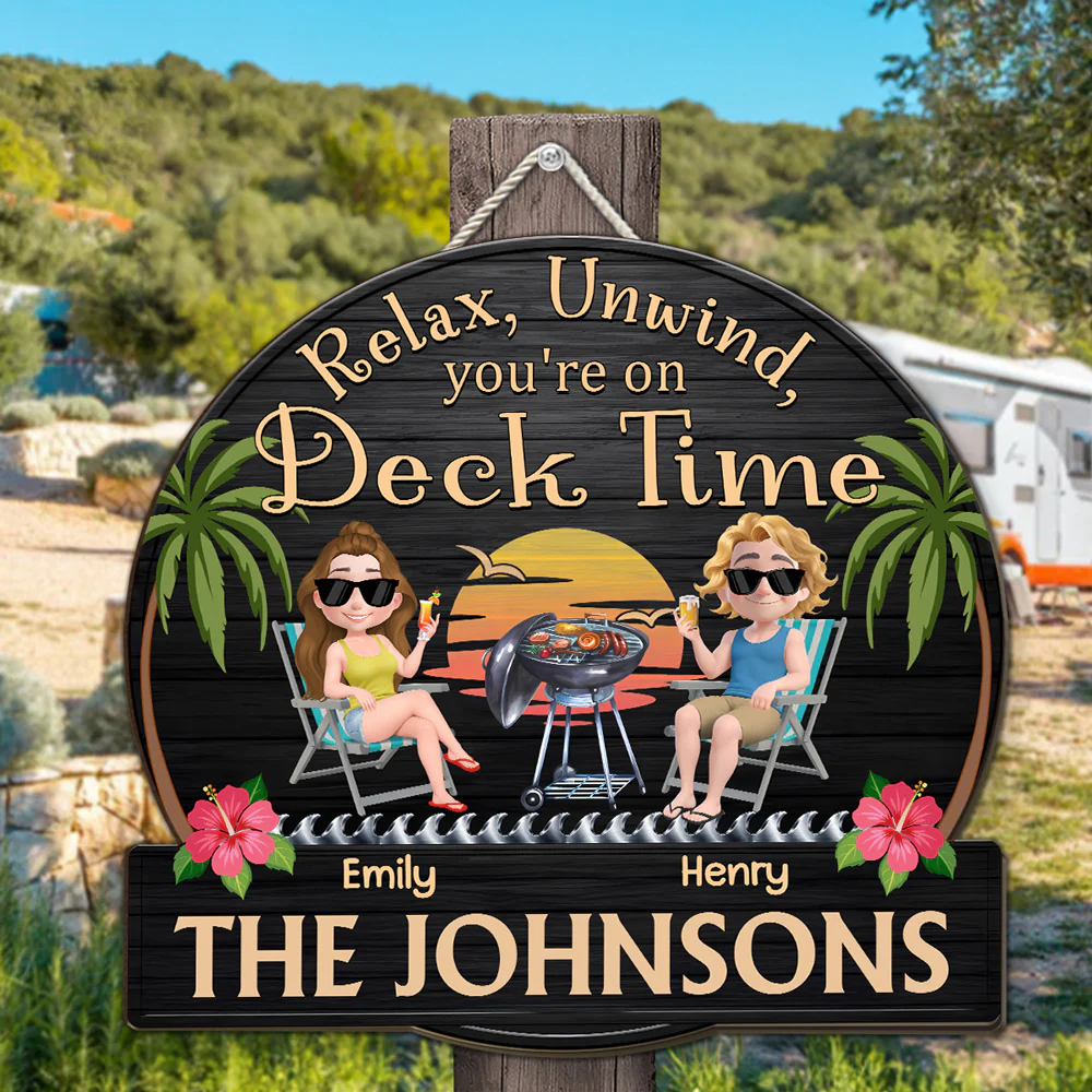 Chill Time At Home - Personalized Custom Wood Sign - Image 3