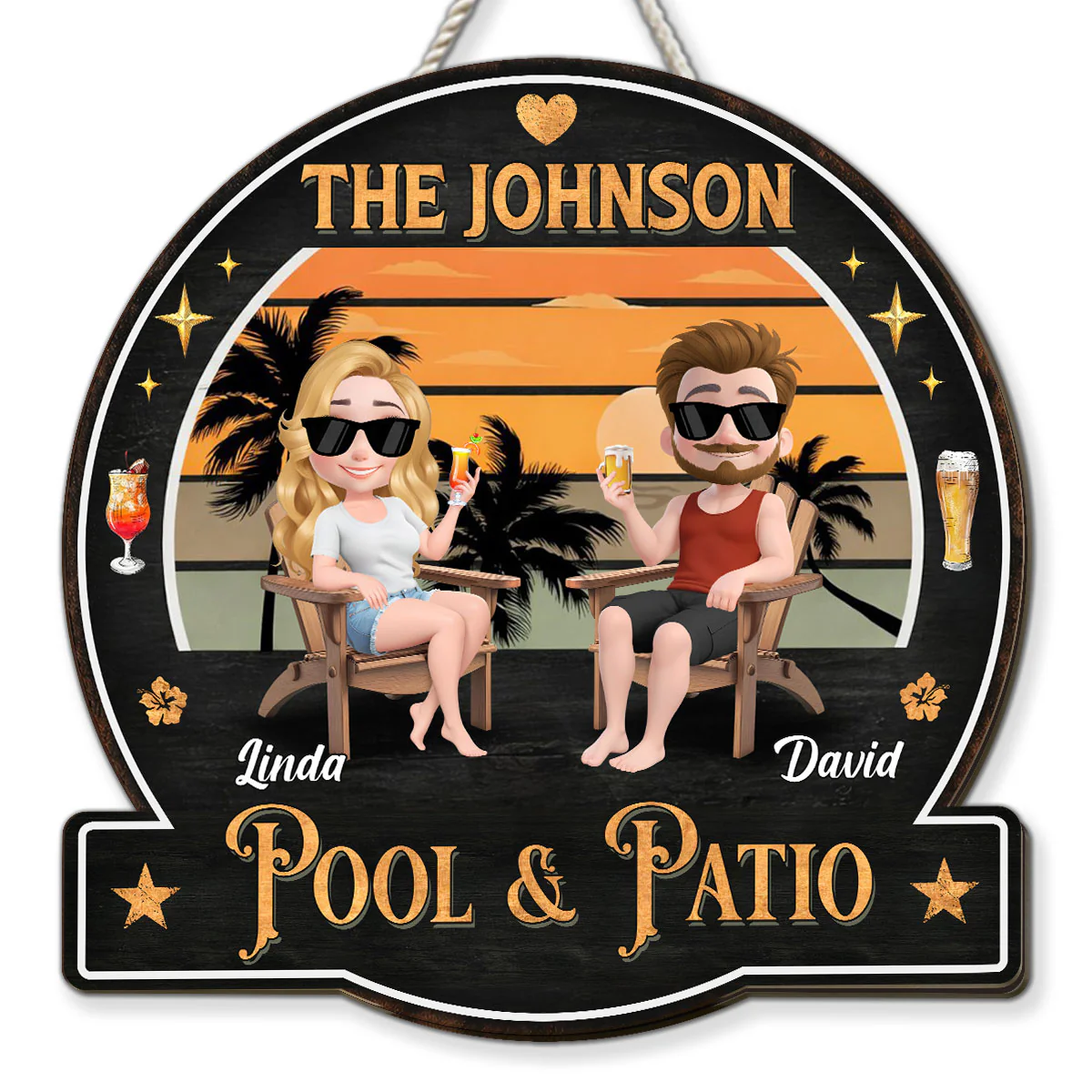 Chill Time -  Personalized Custom Wood Sign