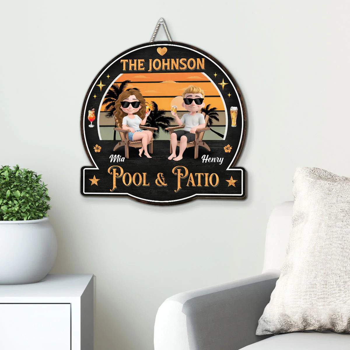 Chill Time -  Personalized Custom Wood Sign - Image 3