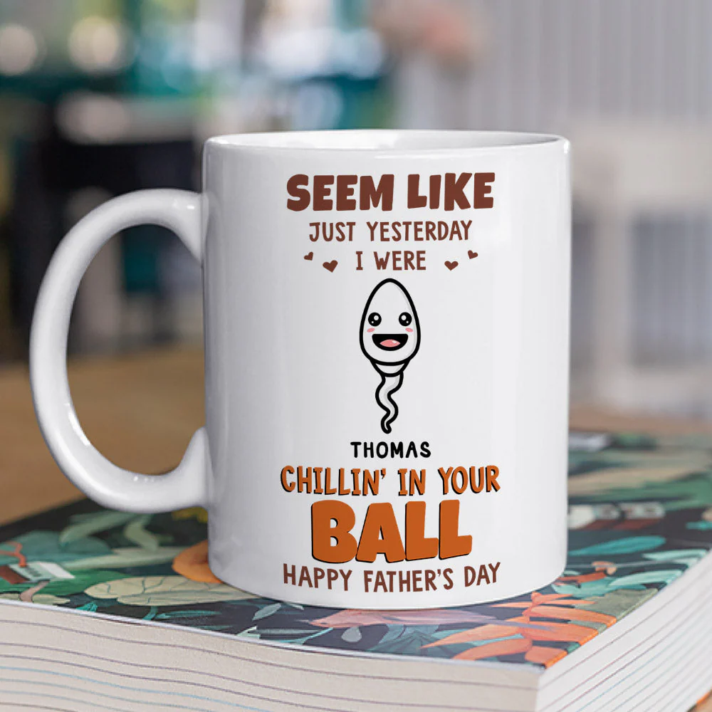 Chilling in your ball - Personalized Custom Coffee Mug - Image 2