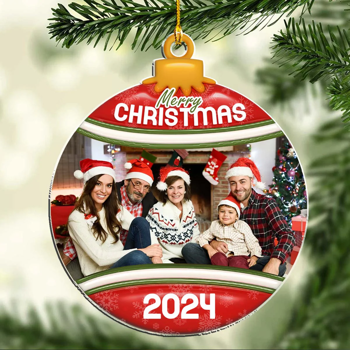 Christmas Cheer - Personalized Custom Acrylic Ornament - Image 2