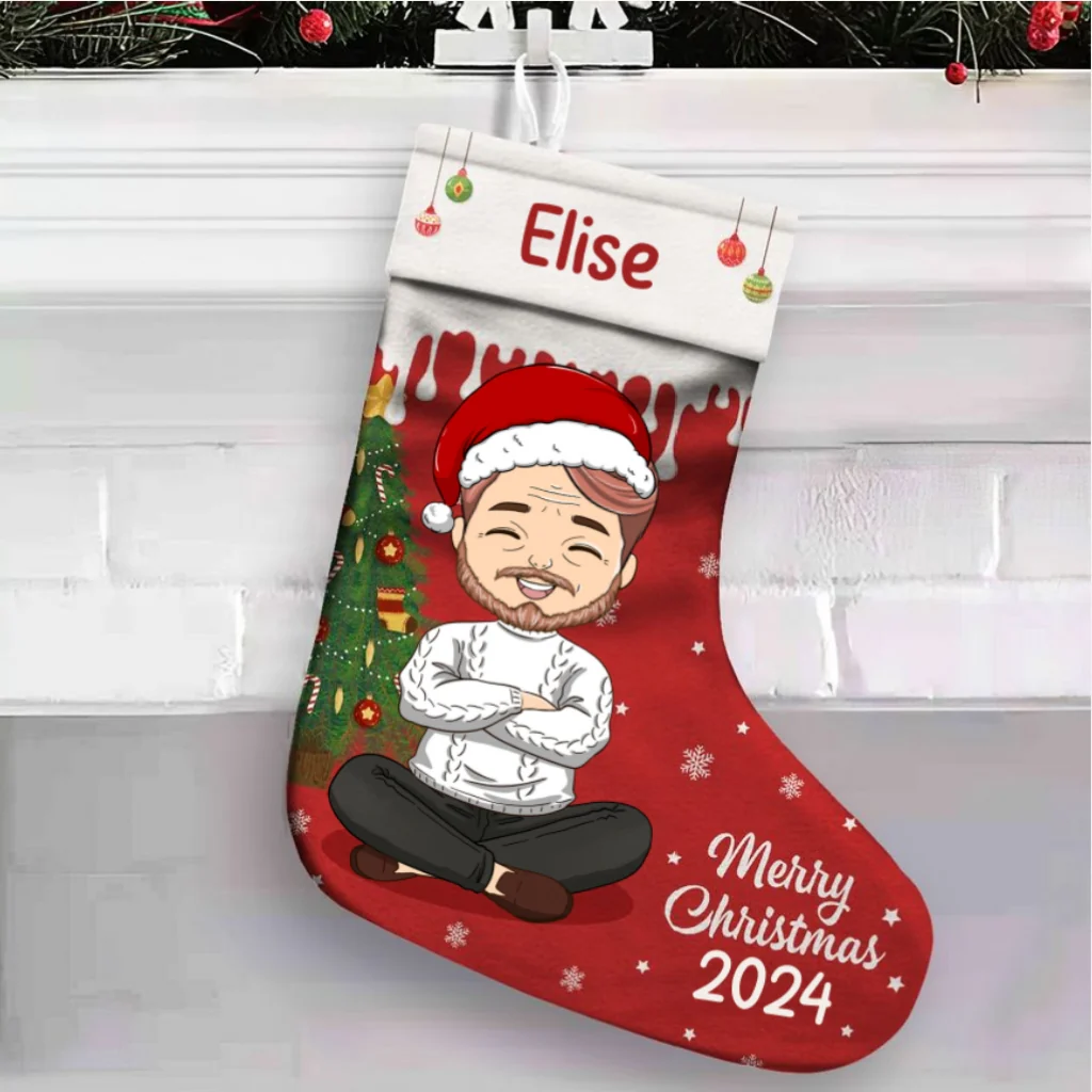 Christmas Family - Personalized Custom Christmas Stocking - Image 7