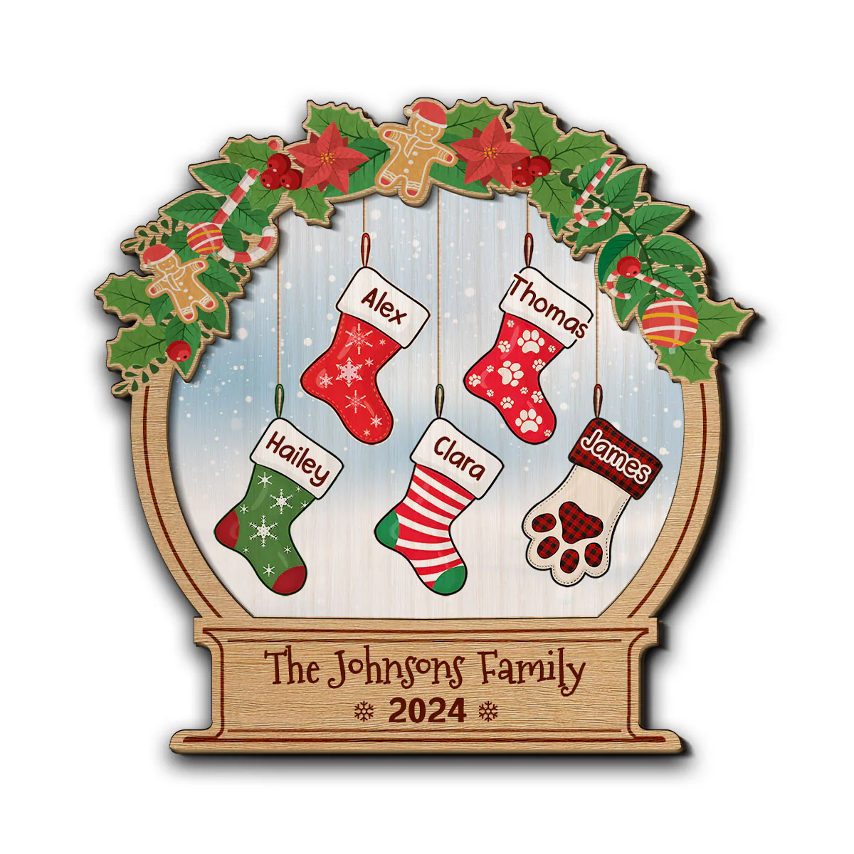 Christmas Funny Stockings - Personalized Custom Car Visor Clip - Image 5