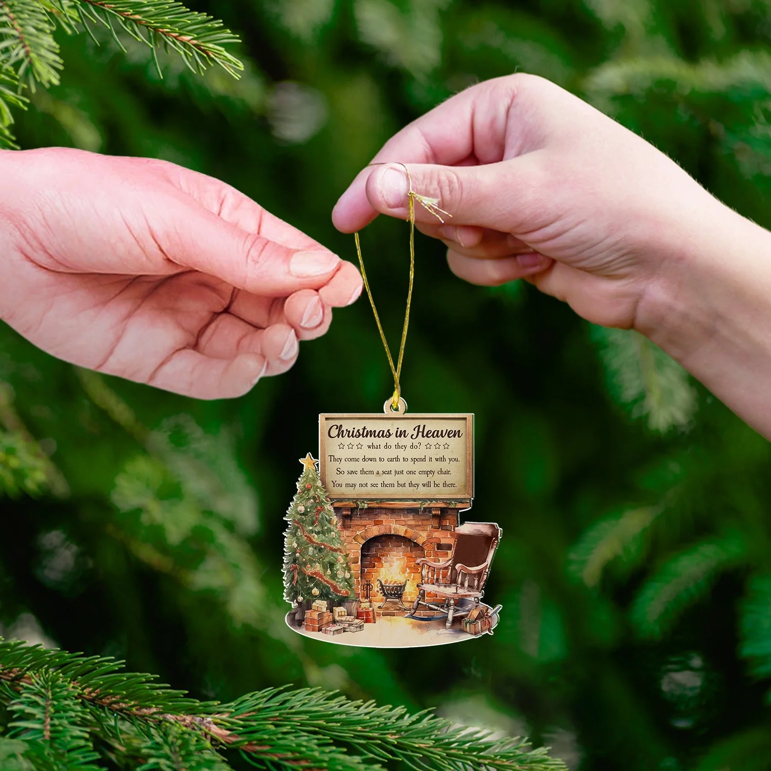 Christmas In Heaven - Acrylic Ornament - Image 8