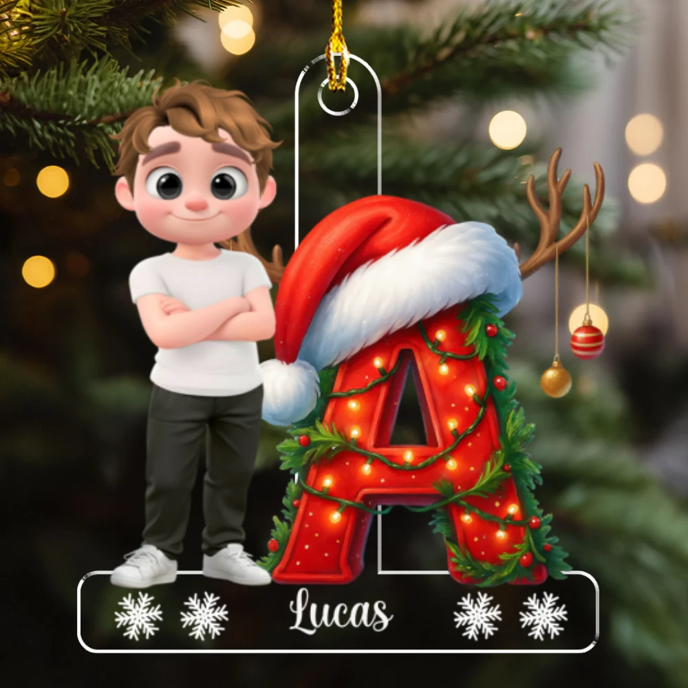 Christmas Letters - Personalized Custom Acrylic Ornament - Image 6