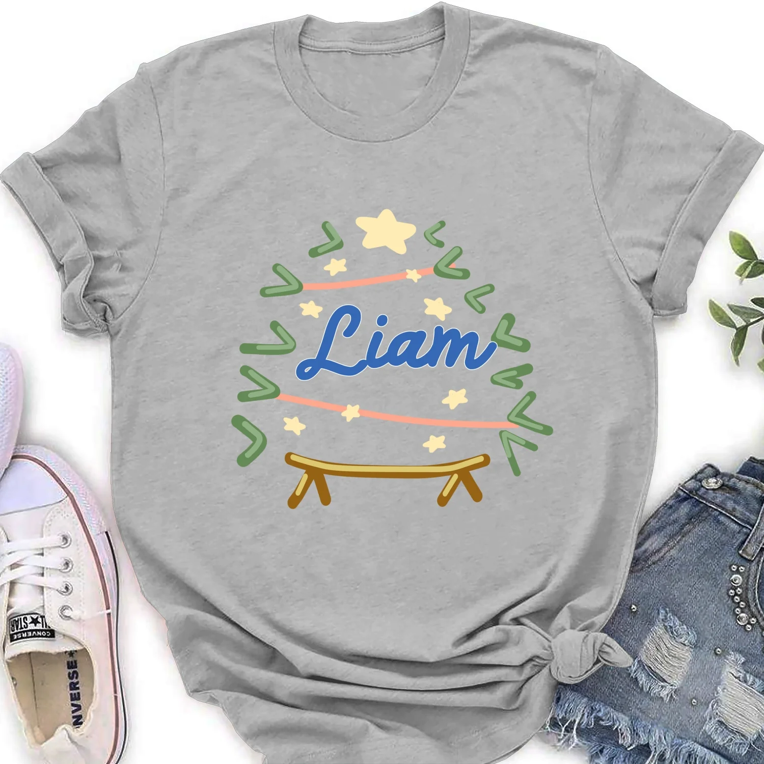 Christmas Name - Personalized Custom Shirt - Image 17