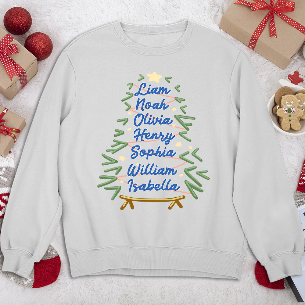 Christmas Name - Personalized Custom Shirt - Image 5