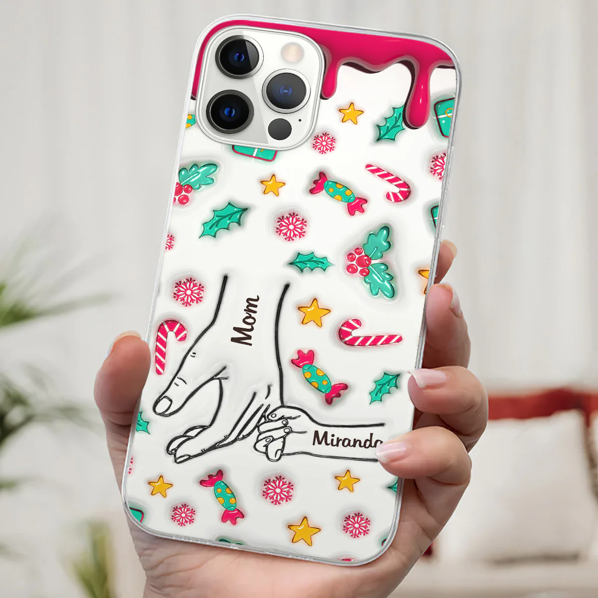 Christmas Of Nana - Personalized Custom 3D Inflated Effect Phone Case - Image 5