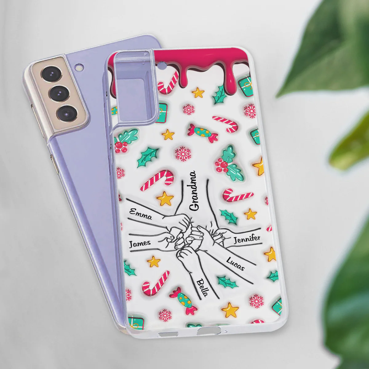 Christmas Of Nana - Personalized Custom 3D Inflated Effect Phone Case - Image 6