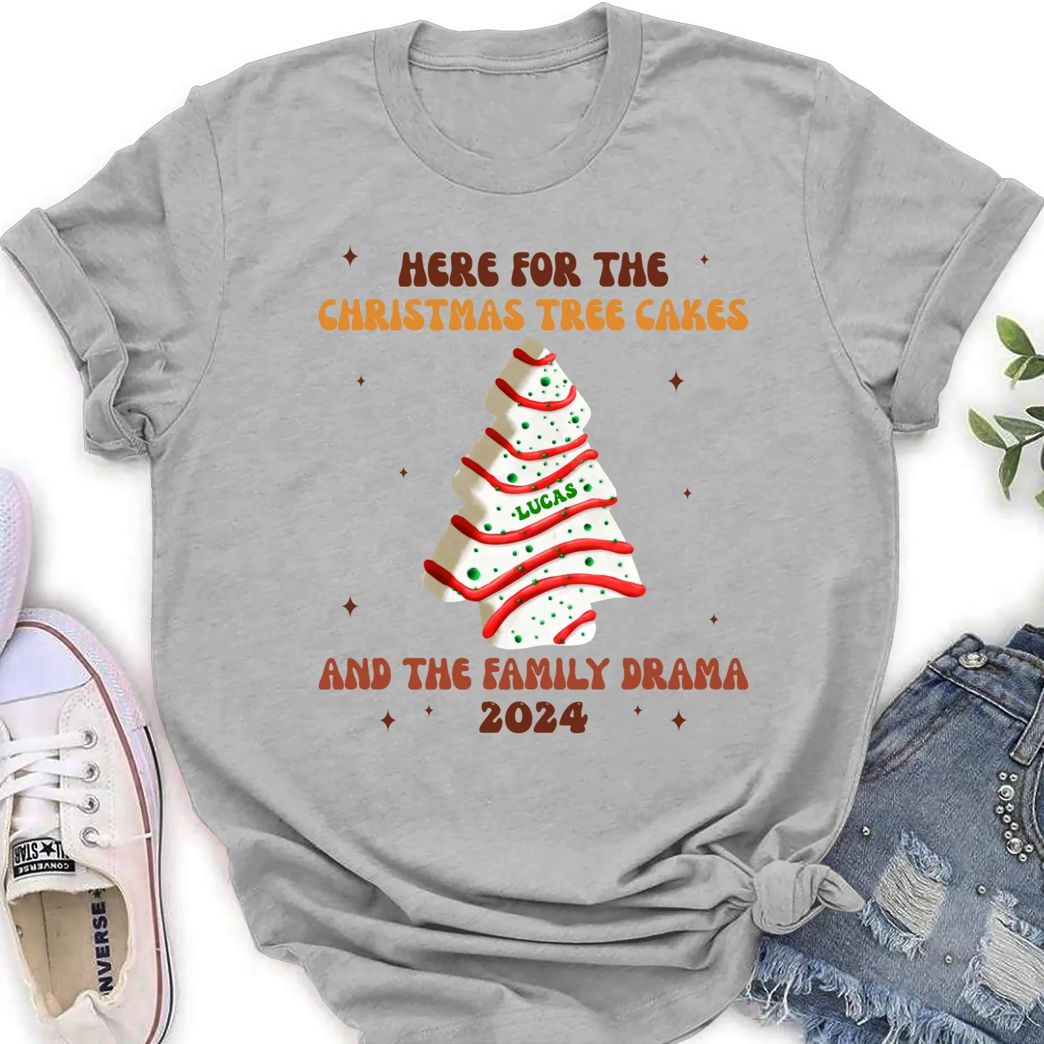 Christmas Tree Cakes And Family Drama - Personalized Custom Shirt - Image 17