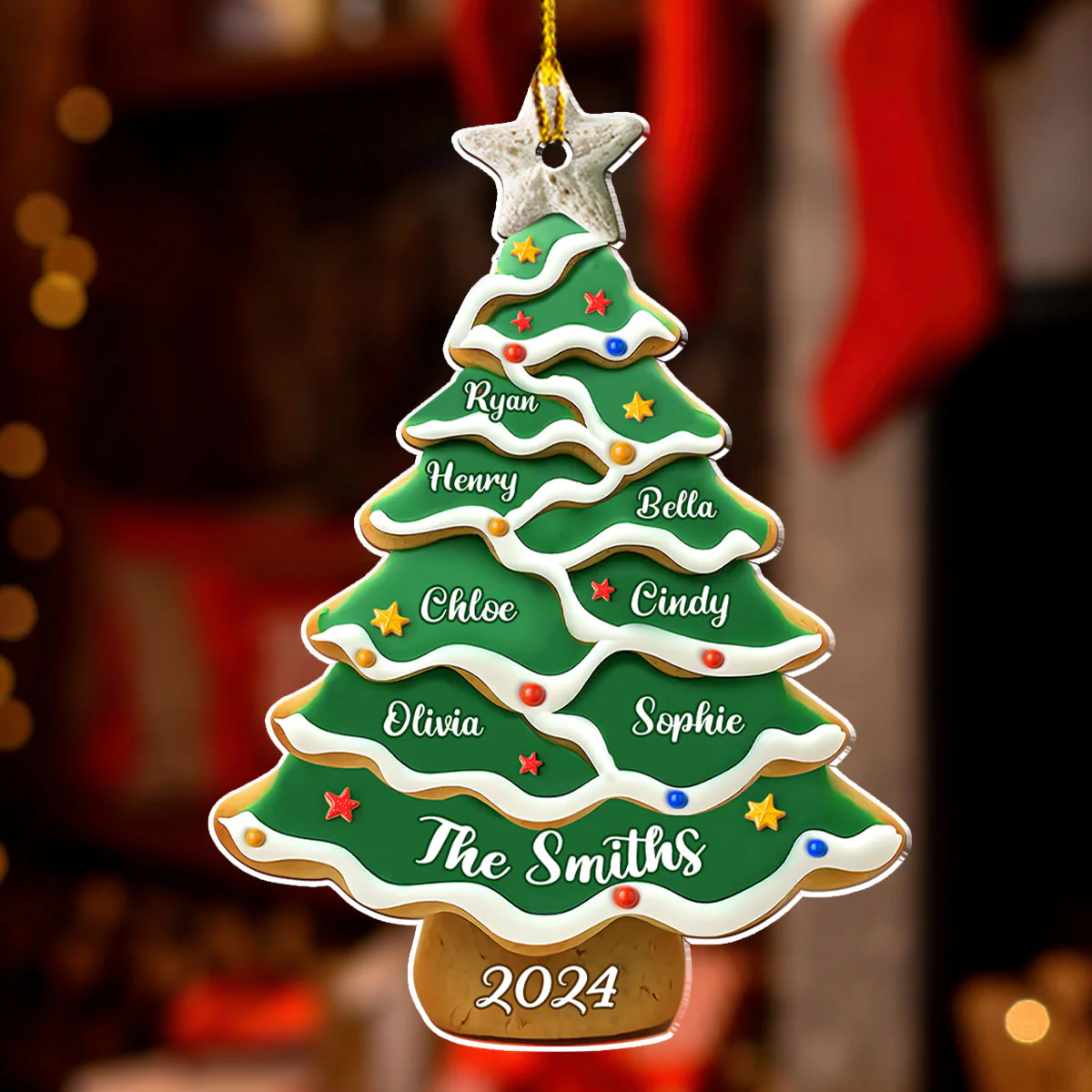 Christmas Tree - Personalized Custom Acrylic Ornament - Image 3