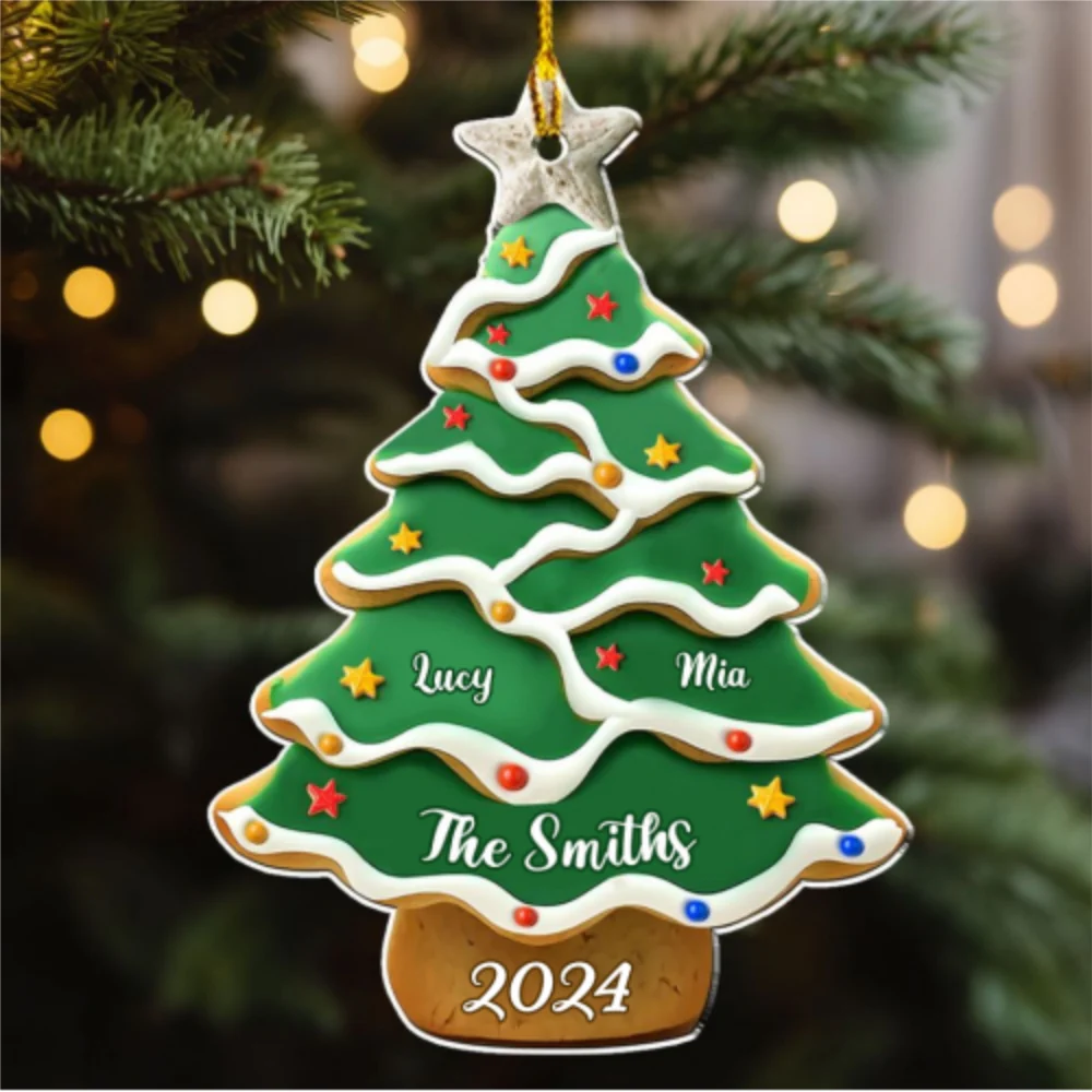 Christmas Tree - Personalized Custom Acrylic Ornament - Image 6
