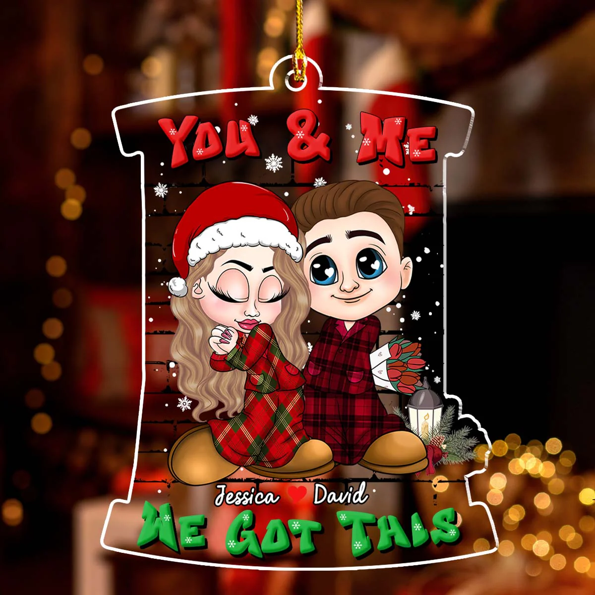 Christmas Y2K - Personalized Custom Acrylic Ornament - Image 5
