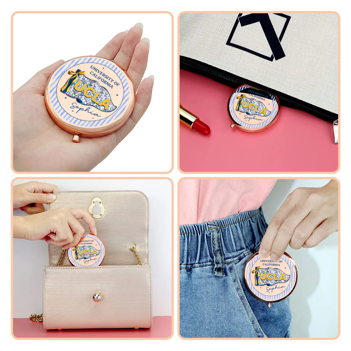 Class Of 2026 - Personalized Custom Compact Mirror - Image 4