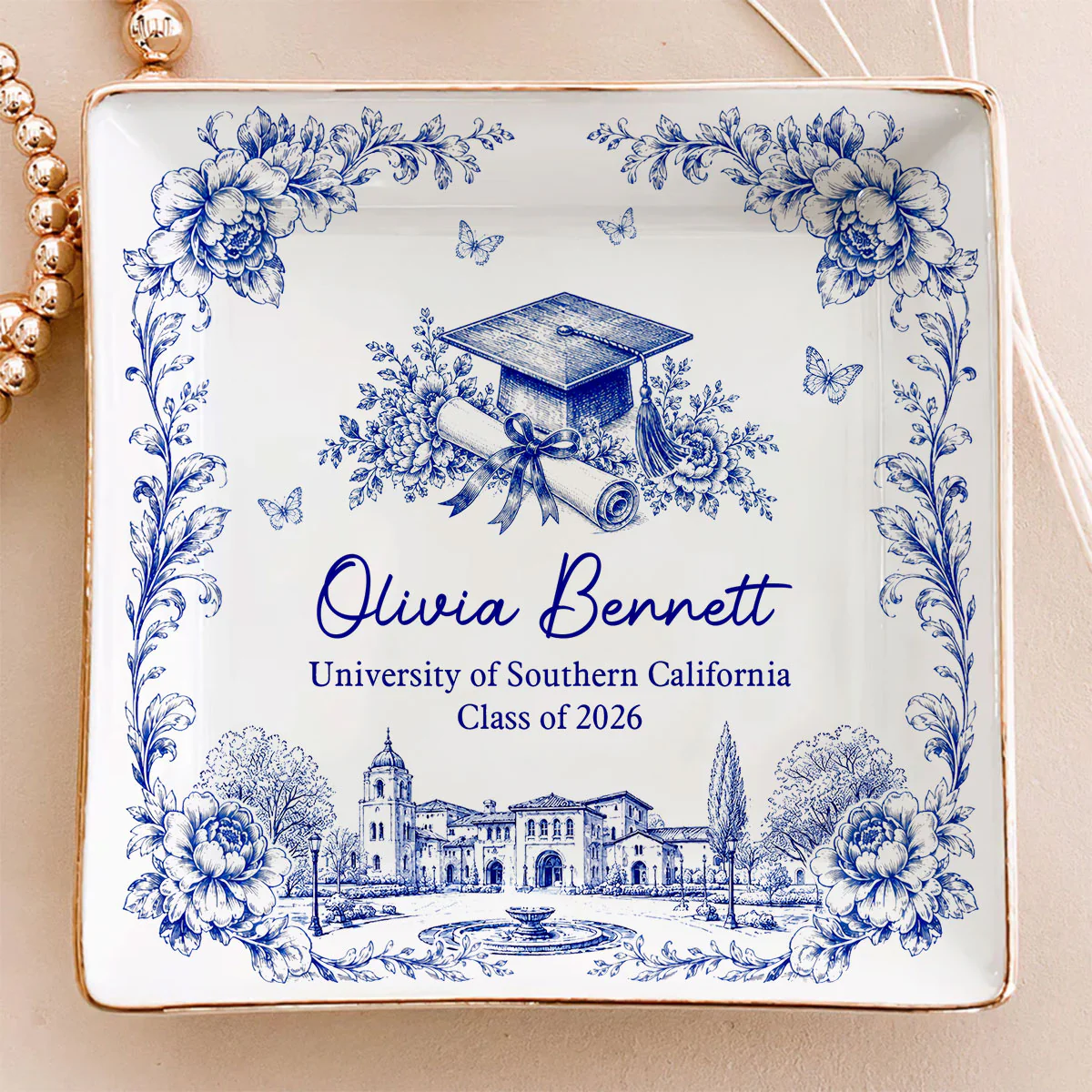 Class of 2026 - Personalized Custom Jewelry Dish - Image 2