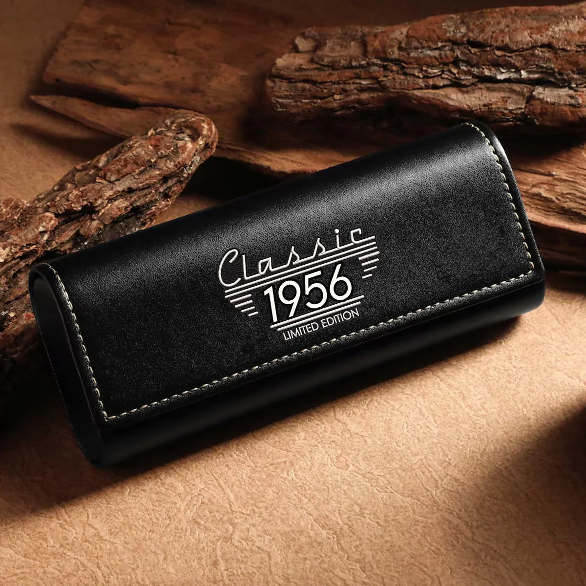 Classic Edition Dad - Personalized Custom Leather Eyeglass Case - Image 3