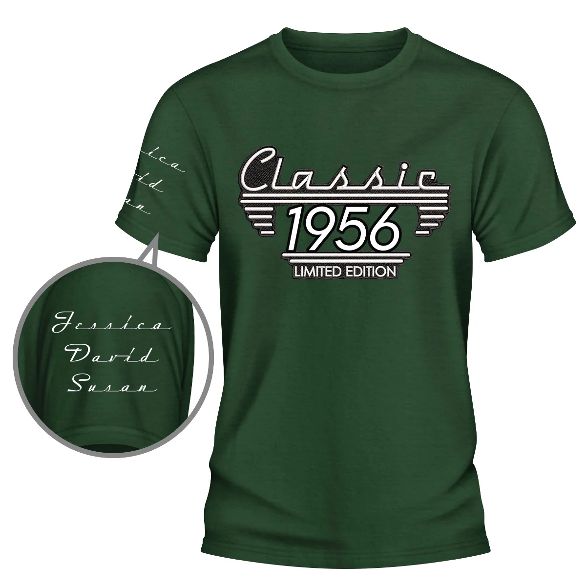 Classic Edition - Personalized Custom Shirt With Design On Sleeve - Image 5