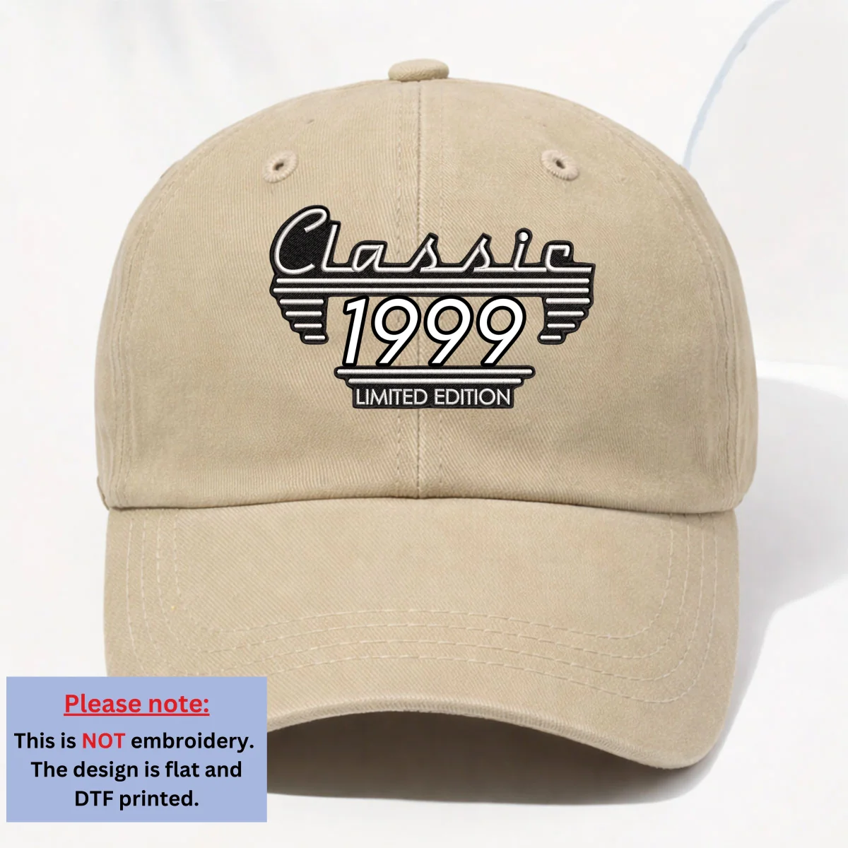 Classic Edition - Personalized Custom Vintage Washed Denim Cap - Image 10